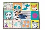 Infantino - Fold & Go Giant Discovery Mat - Tragbar - Stimulation der Sinne - Förderung der motorischen und kognitiven Entwicklung - Große Sensorische Spielmatte - Leicht zu verstauen - Für Babys