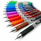 Pentel Energel XM BL77 Tintenroller, einziehbar, 0,7 mm Spitze, 12 Farben