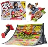 Tech Deck - Shred n' Blast Sk8Board mit aufziehbarem Skater und Rampe für gigantische Sprünge, bis zu 180cm hoch oder weit, für drinnen und draußen, empfohlen