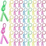 EXTRAPINS 50 Stück Springseil Kinder,220 CM Verstellbare Springseil,Bunte Kinder Springseil,Seilspringen Kinder,Rope Skipping Seil für Jungen und Mädchen Partygeschenke Outdoor Fitness