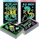 Electight LCD Schreibtafel 12er Set, Zaubertafel Kinder, Maltafel für Jungen Mädchen ab 3 Jahre, Löschbare Zeichenbrett mit Stift, Montessori Kinderspielzeug, Geschenk für Weihnachten & Geburtstag