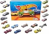 Hot Wheels Autos Set, 20er Pack, Verschiedene Modelle von Spielzeugautos, Maßstab 1:64, mit realistischen Details, Auto Spielzeug, Stile variieren, Spielzeug ab 3 Jahre, V6697