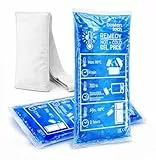 Kühlpads Boston Tech EPIONE Gel-Kälte und Wärmepack mit Stoffhülle und Kompressionsband, ideal zur Schmerzlinderung, bei Verletzungen, Muskelregeneration, Physiotherapie und täglichem Gebrauch (2pack)