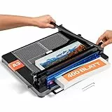 ACROPAQ Stapelschneider A3 - Für 400 Blatt, Professionelle Guillotine für Präzisen Schnitt, Schwerer Stahlboden, Kratzfeste Oberfläche, Sicherheitsverriegelung - Hebelschneider, Papierschneider
