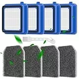 8 Stück QX7 Filter für AEG -Filter Zubehör Set für AEG QX6 QX7 QX8-2 ASKW1 Staubsauger Ersatzteile Ersatzfilter Filterset für AE G mit 4 Vormotorfilter 4 Hygienefilter 1 Reinigungsbürste,Waschbar