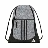 adidas Alliance Rucksack mit Kordelzug, Turnbeutel, Marineblau, Einheitsgröße, Grau/Schwarz/Weiß, Einheitsgröße