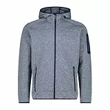 CMP - Man Jacket Fix Hood, B.Blue - Anthrazit, 52