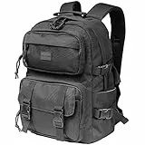 Oreunik Schulrucksack Mädchen & Jungen Teenager, Lightweight Rucksack Damen & Herren für Schule, Causal reiserucksack 15 Zoll Laptop Rucksack, Wasserabweisend College Daypack(schwarz)