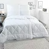 MALIKA Doppelpack Bettdecke 135x200 inkl. 2X Kopfkissen 80x80 - Ganzjahresdecke - Waschbar, Schlafdecke - Duvet - Bettdecke 2er Set