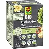 Compo Bio Insekten-frei Neem, Bekämpfung von Schädlingen (u.a. Buchsbaumzünsler) an Zierpflanzen, Kartoffeln, Gemüse und Kräutern, 30 ml, 120m²