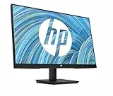 HP V24v G5 FHD Monitor 60,5 cm (23.8 Zoll), 1920 x 1080 Pixel (16:9), 75 Hz, Full HD, AMD FreeSync, Joypad OSD Knopf, Blaulichtfiltermodus, VGA, HDMI 1.4, Neigefunktion, umweltfreundlich, Schwarz
