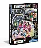 Clementoni Monster High Make-up-Set - Make-up-Set für Kinder - Kinder Schminkset mit Gesichtsfarben, Lidschatten zum Schattieren, Körperstifte, einen Applikator & Schwämme18788