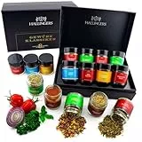 Hallingers Gewürz Klassiker - 8 Sorten Gewürze Geschenkset handmade, 8 Gewürze Set aus aller Welt in edler Box (Set) - Geschenkideen Weihnachten & Geschenke Adventskalender | Geburtstag Glückwunsch Ne