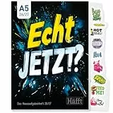 Häfft® Original Hausaufgabenheft 2026 2027 A5 - der ultimative Schülerkalender mit Facts & Fun - Schülerplaner, Schulplaner 'Echt jetzt'