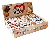 Ferrero Knusper Box mit 74 Teilen in 6 Sorten, mit Kinder Cards, Nutella Biscuits, Kinder Happy Hippo, Nutella B-Ready und Giotto, 1er Pack (1 x 1,8kg)