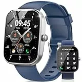 Csasan Smartwatch Damen Herren, 1,91' HD Touchscreen Smart Watch mit Telefonfunktion, 112+ Sportmodi Sportuhr, IP68 Wasserdicht Fitnessuhr, mit Schrittzähler/Herzfrequenzmonitor/Schlafmonitor, Blau