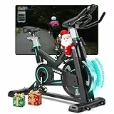 [2025 Aktualisierte]WENOKER Heimtrainer,Magnetwiderstand Stationäres Fahrrad für Zuhause,Indoor Bike mit Flüsterleise,Schweres Schwungrad und Verbesserter LCD-Monitor