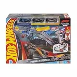 Hot Wheels Trackset und Spielzeug-Rennwagen im Maßstab 1:64 des McLaren Formula 1 Teams, von Oracle Red Bull Racing und von Atlassian Williams Racing, Rennstrecke, JNN32
