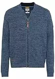 camel active Herren Mouliné Strickjacke aus zertifiziertem Organic Cotton Blau, Menswear-XXL
