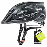 uvex i-vo CC Fahrradhelm, Erwachsene, Uni, Black Matt, 56-60 cm