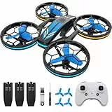 RC Quadrocopter mit 3 Akkus, Höhenhaltung, Kopflos Modus, 3D Flip und 3 Geschwindigkeitsmodi Drone, ferngesteuertes flugzeug Spielzeug Drohne für Kinder und Anfänge
