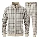 W JIANWANG Trainingsanzug Herren Fußball Traningsanzuganzug Sportanzug Freizeitanzug Sport Jogging Anzug Für Männer Trainingsanzüge Fussball Laufanzug Jogginganzug Set Dunkelblau 3301-L