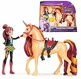 Unicorn Academy Valentina und Einhorn Cinder Set - ca. 12 cm große Originalfiguren zur beliebten Netflix Serie mit zwei Accessoires und Haarbürste für kreatives Rollenspiel, für Kinder ab 4 Jahren