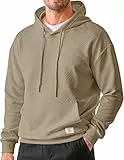 Meilicloth Kapuzenpullover Herren Hoodie Pullover Herren Winter Langarm Sweatjacke Hooded Sweat Kapuzen Sweatshirt Baumwolle Männer Kapuzenpulli Hoody Kapuzenjacke A Dune L