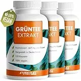 Grüntee Extrakt 360x Grüner Tee Kapseln - 1333 mg pro Tag, davon 600 mg EGCG - Grünteekapseln hochdosiert + Schwarzer Pfeffer - Grüner Tee Extrakt mit 95% Polyphenolen - 100% vegan - 3x120 Kapseln