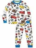 Disney Cars Pyjama | Schlafanzüge Für Jungen | Lightning McQueen Pyjama | Schlafanzug Jungen | Weiß 104