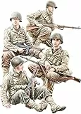 MiniArt 35407 1:35 Figuren Set US Infanterie (4) Set 1 - originalgetreue Nachbildung, Modellbau, Plastik Bausatz, Basteln, Hobby, Kleben, Modellbausatz, Zusammenbauen, unlackiert