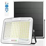 Adewalk 800W Solarlampen für Außen mit Bewegungsmelder, 150 LED 54000LM Solarleuchten für Außen mit Fernbedienung Großes Solarpanel 35 * 40 cm, IP65 Wasserdichte für Garten, Terrasse, Veranda, Garage