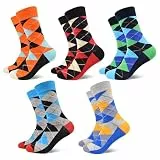 Stynice 5 Paar Bunte Lustige Socken Herren 43-46 - Witzige Baumwollsocken für Männer Frauen - Funny Baumwolle Motiv Socks Kuschelsocken