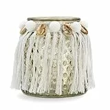 Blümelhuber Windlicht - Maritimes Teelicht mit Muscheln - Boho Windlichter für Drinnen und Draußen - Boho Hochzeitsdeko