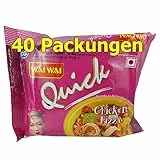 Wai Wai Pizza Chicken 40er Pack (40 x 75g) instant Nudeln Asia Nudelgericht