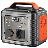 Tragbares Power Station 300W, SBAOH 296Wh Generator Schnellladung-230V AC Steckdosen/DC Ports und LED Taschenlampe,Mobile stromgenerator für Reise/Camping/Outdoor