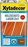 Xyladecor Holzschutz-Lasur 2in1, Universeller Allwetter-Schutz – Der Klassiker, Kastanie, 2,5 l