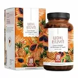NATURTREU® Enzym Komplex mit 801mg Bromelain (5000 F.I.P), Papain, Rutin und Selen - Ananas & Papaya Enzym vegan - Immunsystem* Unterstützung - Magensaftresistente Kapseln
