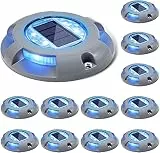 Siedinlar Solar Bodenleuchte 12 Stück Solarleuchte für Garten Solar Außenleuchte wasserdichte LED Gartenleuchten, Solarleuchten für Rasen, Einfahrt, Gehweg, Terrasse, Garten (Blau)