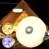 Camping Lichterkette Aufrollbar, 4-in-1 Tragbare Wiederaufladbare LED Lichterkette mit 8 Beleuchtungsmodi, Schnelle Lagerung,USB-Aufladung,10M Wasserdichte Zeltleuchten für Camping Wandern Weihnachten