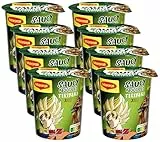Maggi Magic Asia Saucy Noodles Teriyaki Tasse, 8er Pack (8 x 75 g)