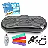 Bluefin Fitness Ultra Slim Power Vibrationsplatte | Innovativer Vibro Shaper | 5 Programme + 180 Stufen | Ganzkörpertraining | Geräuscharmes Heimfitnessgerät | Einfach zu verstauen | Kompaktes Design