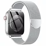 OULUOQI Ersatzarmband Kompatibel mit Apple Watch Armband 40mm 42mm 41mm 38mm 46mm 45mm 44mm Damen Herren, Einstellbar Edelstahl Metall Armbänder für iWatch Series 11 10 9 8 7 6 5 4 2 SE 3 Ultra 3