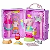 Peppa Pig Peppas Anziehspaß-Kleiderschrank Spielset, Figur, 14 Mode-Accessoires und Aufklebern, interaktives Spielzeug für Mädchen und Jungen ab 3 Jahren
