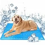 Nobleza Kühlmatte Hund, Kühldecke für Hunde Katze, Kühlkissen mit Ungiftiges Gel, Hundekühlmatte Selbstkühlend für Haustiere & Menschen, 110x70cm