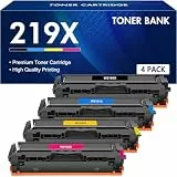 219X 219A MFP 3302FDWG Toner: 4 Pack Kompatible Ersatz für HP 219X 219A Color LaserJet Pro MFP 3302SDWG 3302FDNG 3202DN 3202DW 3302FDW 3302SDW 3302FDN W2190X - Schwarz Cyan Magenta Gelb Kein Chip