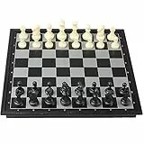 Cestamor Schachspiel Magnetisch - Schachbrett Schach Hochwertig Reiseschach für Erwachsene Kinder - Chess Board 24 * 24 Zentimeter