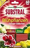 Substral Dünger-Stäbchen für Blühpflanzen, 60 Stück - mit Eisen-Plus und 2 Monate Langzeitwirkung