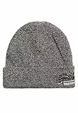 Superdry Herren ORANGE Label Beanie Strickmütze, Grau (Basalt Grey Grit Q6s), Einheitsgröße