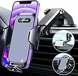 VANMASS【Militär-Klasse】Handyhalterung Auto Upgrade【Stärkste Saugnapf & Lüftungshaken】4 in 1 Handy Halterung Auto 360° Drehbar Handyhalter Auto Armaturenbrett Scheibe für iPhone Samsung usw,Dunkelgrau